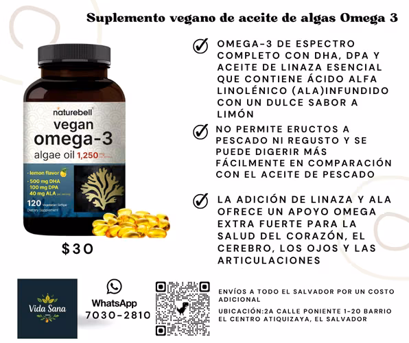 Vegetan Omega 3 algae oil supplement