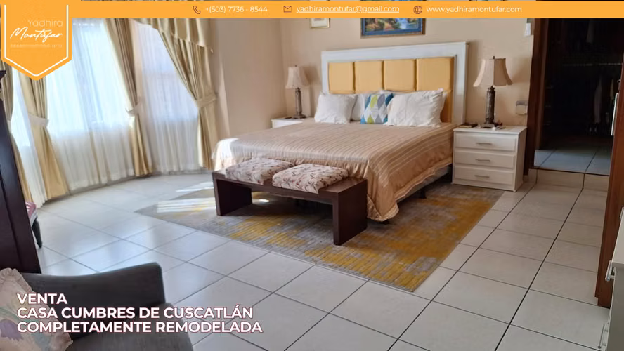 VENTA CASA EN CUMBRES DE CUSCATLÁN COMPLETAMENTE REMODELADA