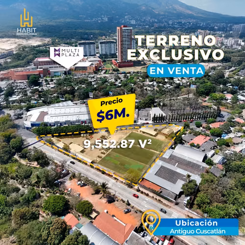 Terreno Exclusivo en Antiguo Cuscatlán en Venta