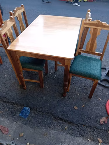 Juegos de comedor madera natural