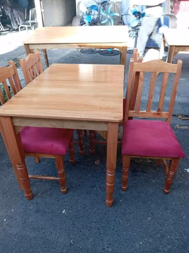 Juegos de comedor madera natural