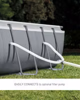 Piscina rectangular sobre el suelo con estructura Ultra XTR® y bomba con filtro de arena - 18' x 9' x 52" - Imagen 7