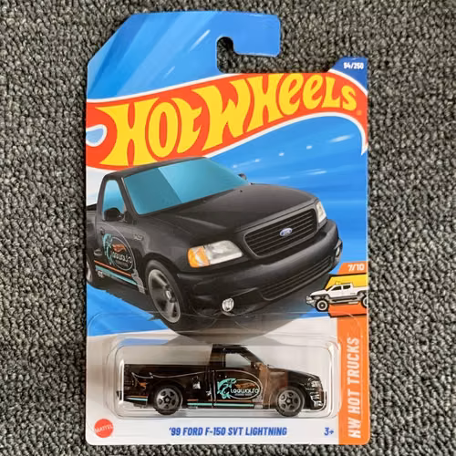 Hot Wheels 99 Ford F-150 Lightning (Black).