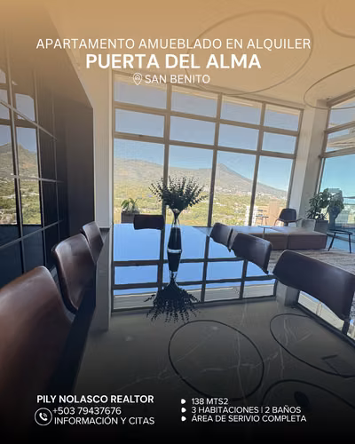Apartamento AMUEBLADO en Torre Puerta del Alma en alquiler Colonia San Benito - Imagen 12