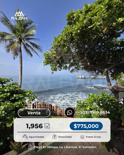 Venta de Terreno de Playa con Construcciones frente al mar, El Obispo. - Imagen 3