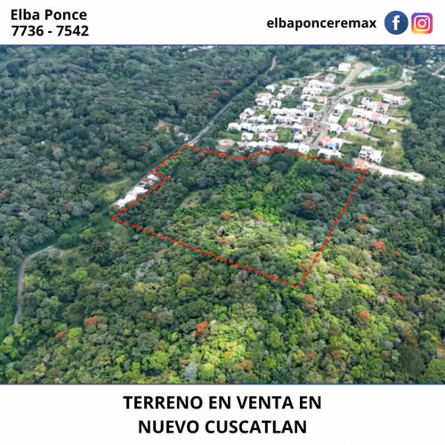 VENTA DE 3.88 MANZANAS DE TERRENO EN NUEVO CUSCATLAN