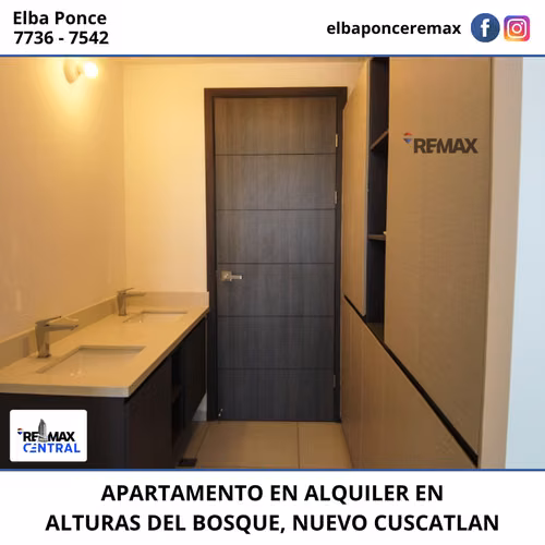 APARTAMENTO EN ALQUILER EN ALTURAS DEL BOSQUE, NUEVO CUSCATLAN - Imagen 4