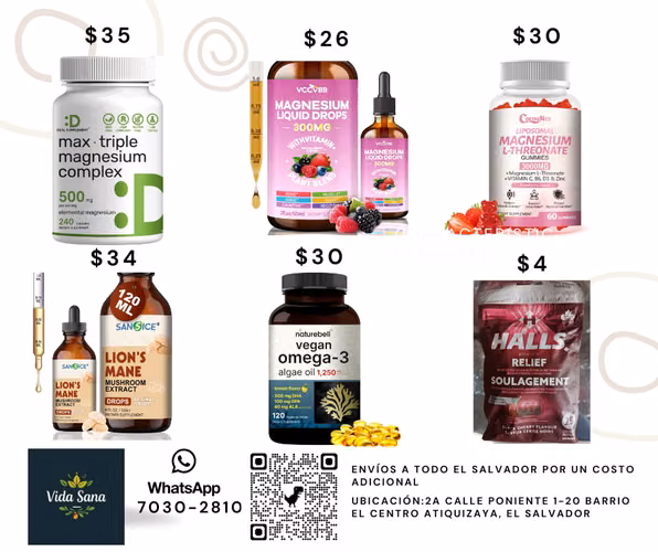 Suplementos Nutricionales importados de Estados Unidos