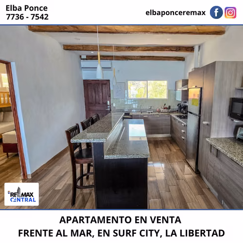 APARTAMENTO EN VENTA EN SURF CITY, LA LIBERTAD
