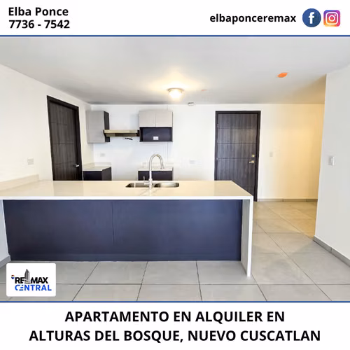 APARTAMENTO EN ALQUILER EN ALTURAS DEL BOSQUE, NUEVO CUSCATLAN
