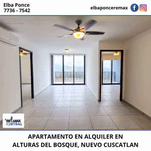 APARTAMENTO EN ALQUILER EN ALTURAS DEL BOSQUE, NUEVO CUSCATLAN