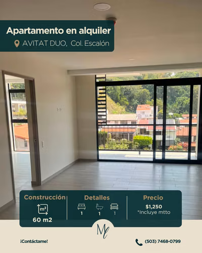 ALQUILO APARTAMENTO EN AVITAT DUO