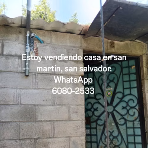 Vendo casa en San Martin, San Salvador