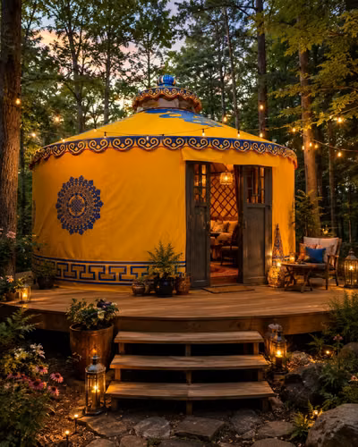 Airbnb Único, Domo o Glamping de Lujo – Yurta Mongola Premium- Unico en El Salvador - Imagen 2