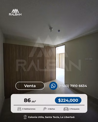 Venta de Apartamento en Sta. Tecla, 3 habitaciones, precio de preventa