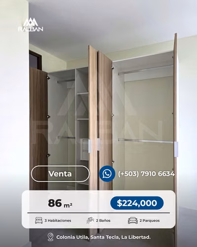 Venta de Apartamento en Sta. Tecla, 3 habitaciones, precio de preventa