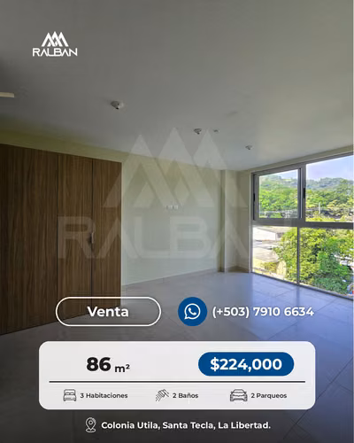 Venta de Apartamento en Sta. Tecla, 3 habitaciones, precio de preventa