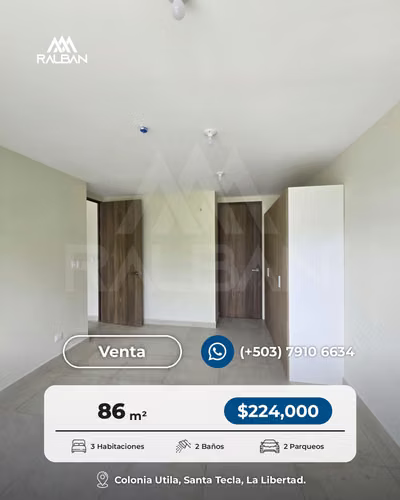 Venta de Apartamento en Sta. Tecla, 3 habitaciones, precio de preventa