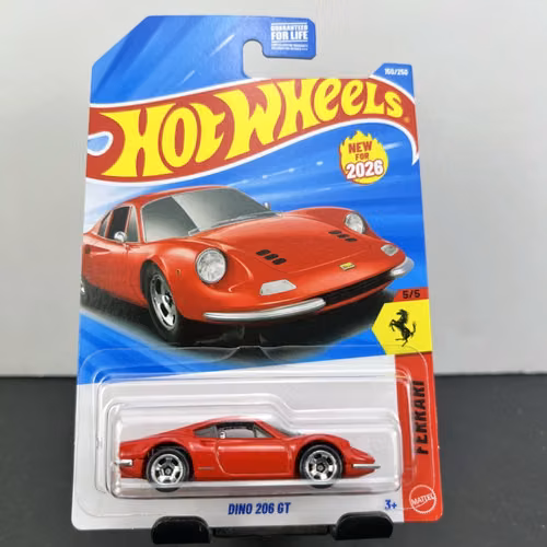 Hot Wheels Ferrrari DINO 206 GT.