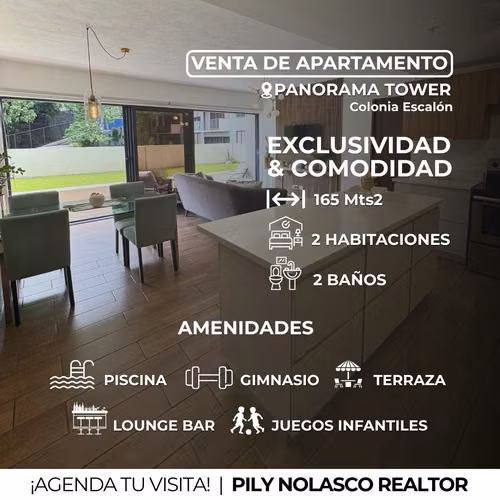 Apartamento en Venta | Panorama Tower, Colonia Escalón | 165 m²
