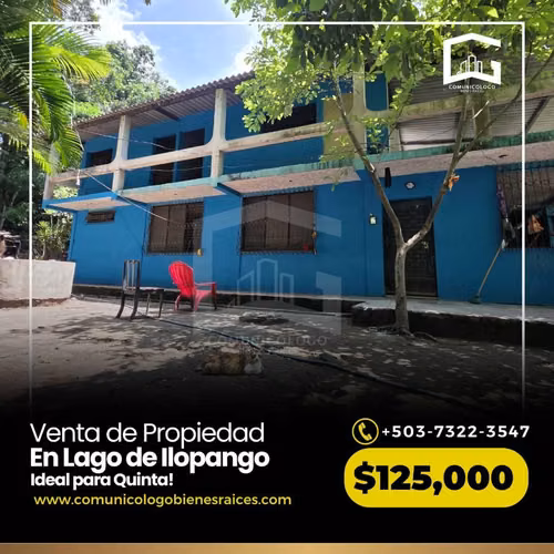 Casa en Obra Gris Lago de Ilopango San Salvador 3,142V²