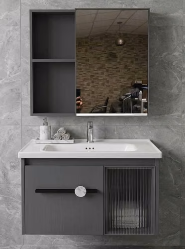 JUEGO MUEBLE+LAVAMANOS+ESPEJO GABINETE