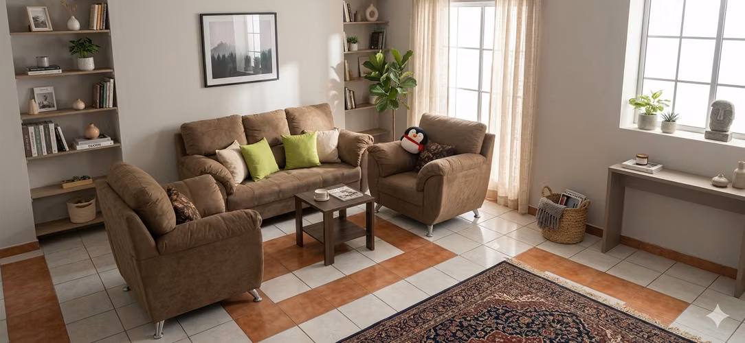 SE VENDE HERMOSO Y CÓMODO JUEGO DE SALA COLOR BEIGE, EN EXCELENTES CONDICIONES, CERO DETALLES.