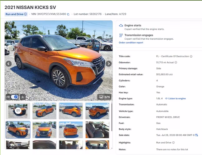 NISSAN KICKS SV 2021