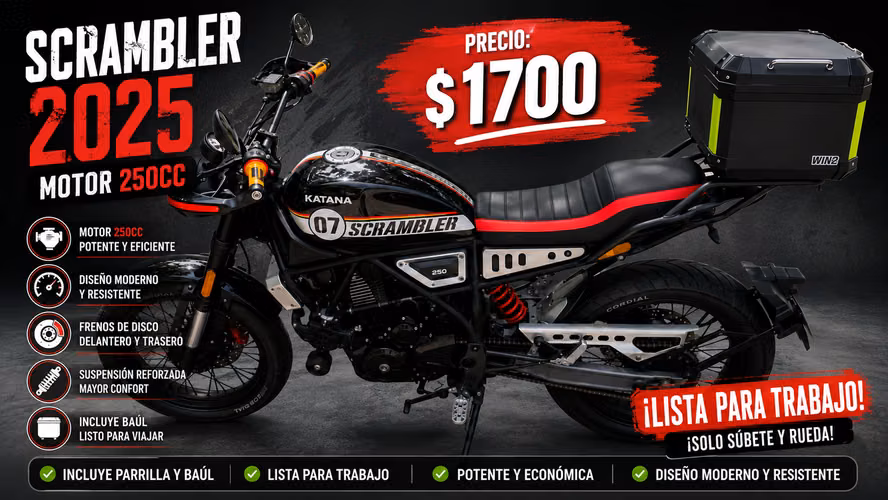 KATANA SCRAMBLER 2025 MOTOR 250
