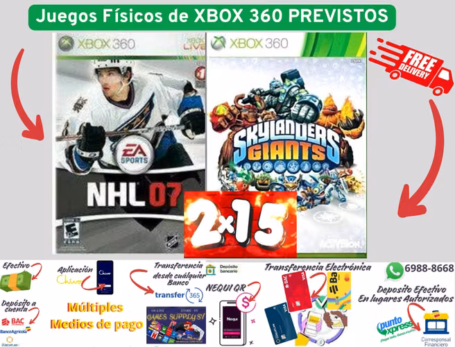 llevate 2 juegos de xbox 360 por $15