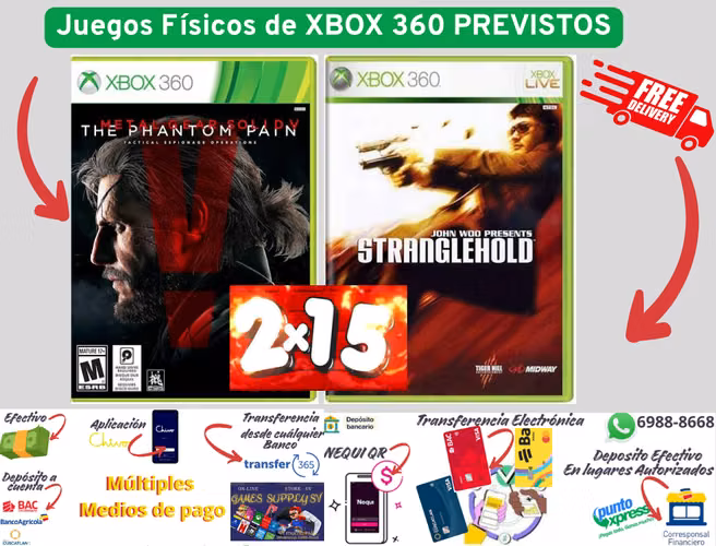 llevate 2 juegos de xbox 360 por $15