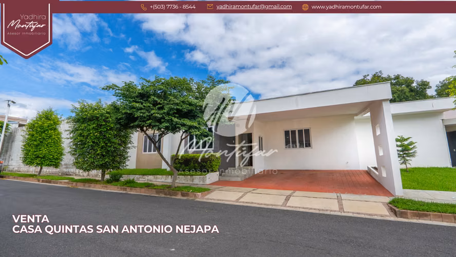 CASA QUINTAS SAN ANTONIO, NEJAPA (CLÚSTER 1) EN VENTA