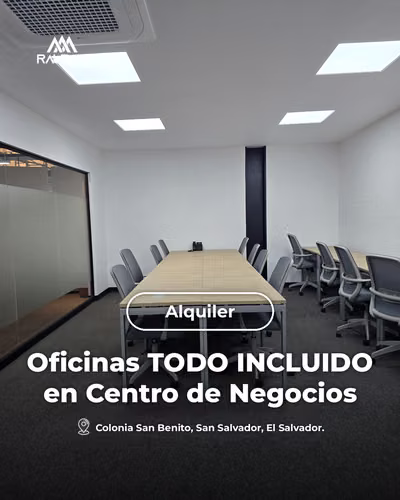 Alquiler de Oficinas TODO INCLUIDO en San Benito, Zona PREMIUM, S.S.