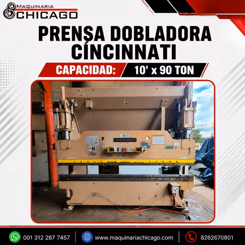 PRENSA DOBLADORA CINCINNATI 10' x 90 TON