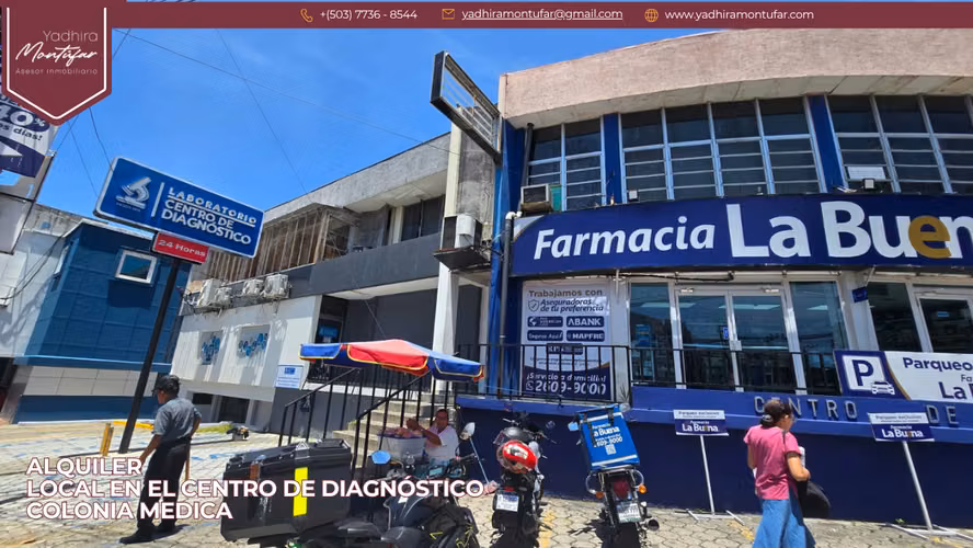 Se alquila Local en Colonia Médica San Salvador