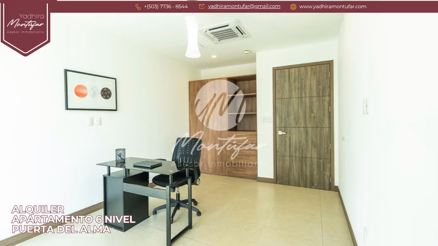 Apartamento Amoblado en 6 nivel en Puerta del Alma, en alquiler!