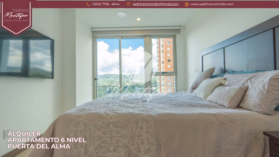 Apartamento Amoblado en 6 nivel en Puerta del Alma, en alquiler!