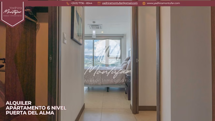 Apartamento Amoblado en 6 nivel en Puerta del Alma, en alquiler!