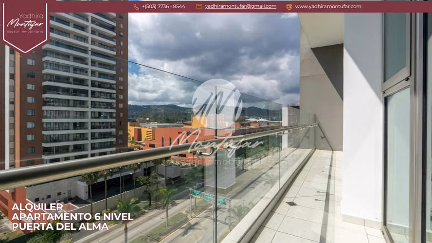 Apartamento Amoblado en 6 nivel en Puerta del Alma, en alquiler!