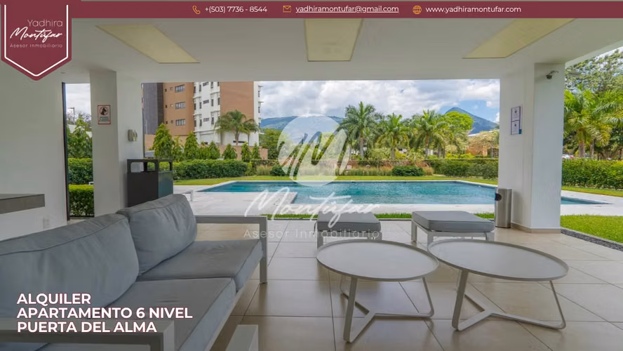 Apartamento Amoblado en 6 nivel en Puerta del Alma, en alquiler!