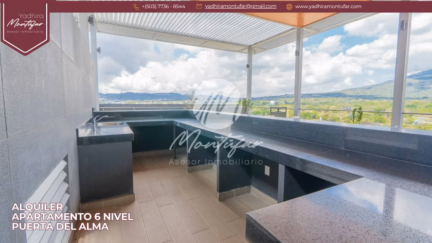 Apartamento Amoblado en 6 nivel en Puerta del Alma, en alquiler!