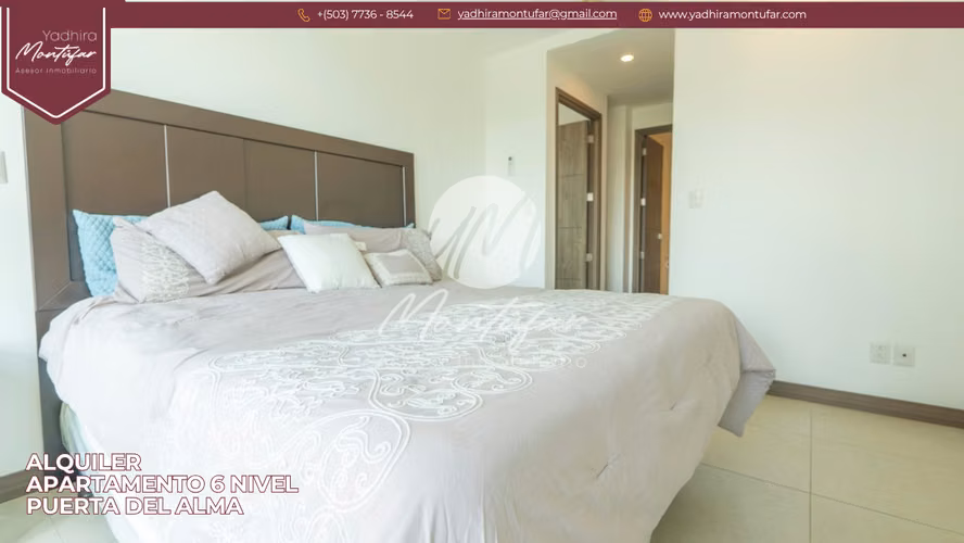 Apartamento Amoblado en 6 nivel en Puerta del Alma, en alquiler!