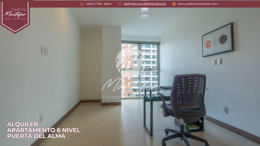 Apartamento Amoblado en 6 nivel en Puerta del Alma, en alquiler!