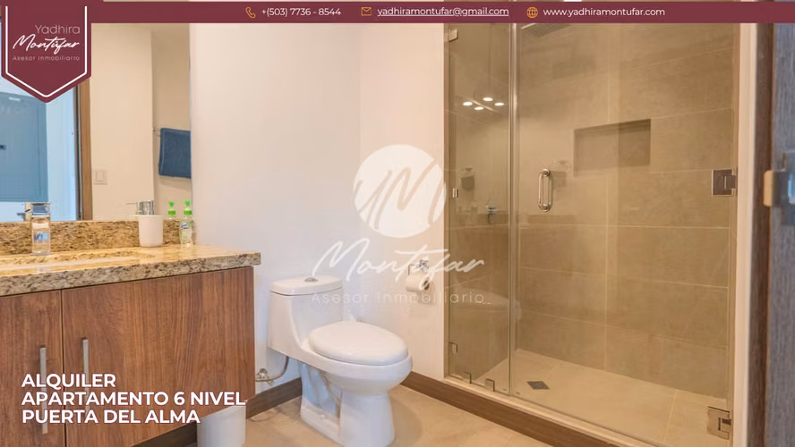 Apartamento Amoblado en 6 nivel en Puerta del Alma, en alquiler!