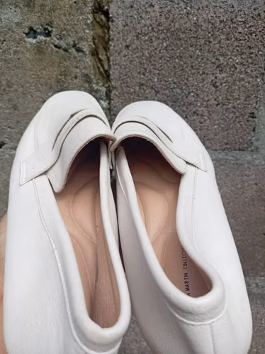 Zapatos Mocasines Blancos Talla 9 · Cómodos · Como nuevos · $10 · Entrega sin costo en todo San Salvador