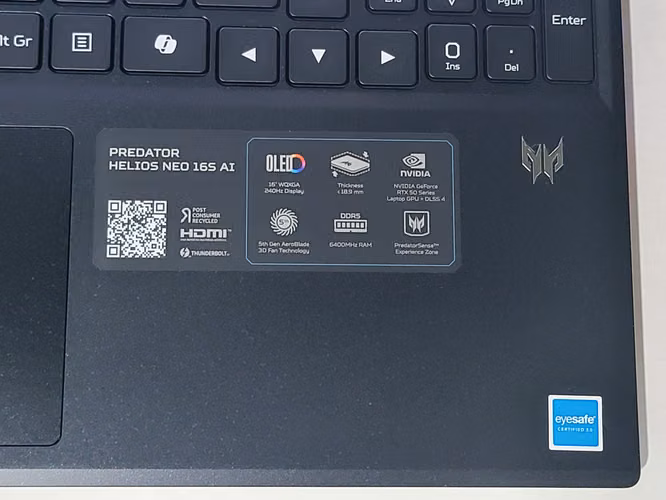 Vendo Acer Predator Neo 16S AI, Ultra 9 275HX, RTX 5060, 16gb, 1Tb, Perfecta para profesionales, creadores de contenido y gamer