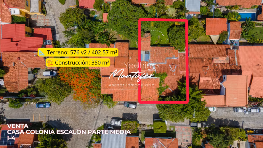CASA EN VENTA EN COLONIA ESCALON DE UN NIVEL EN PARTE MEDIA I-4