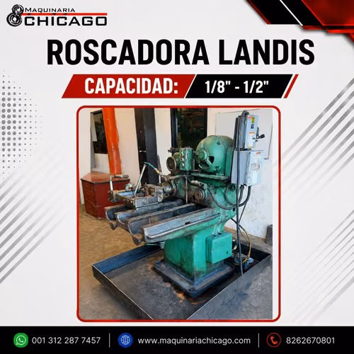 ROSCADORA DOBLE CABEZAL LANDIS 1/8" - 1/2"