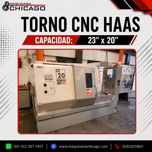 TORNO CNC HAAS SL20T 2007 23" x 20"