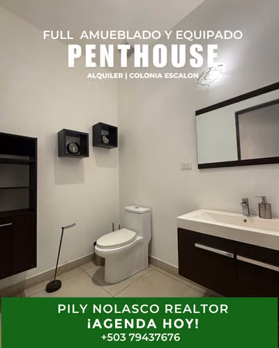 Penthouse amueblado en alquiler en Colonia Escalón, San Salvador - Imagen 8